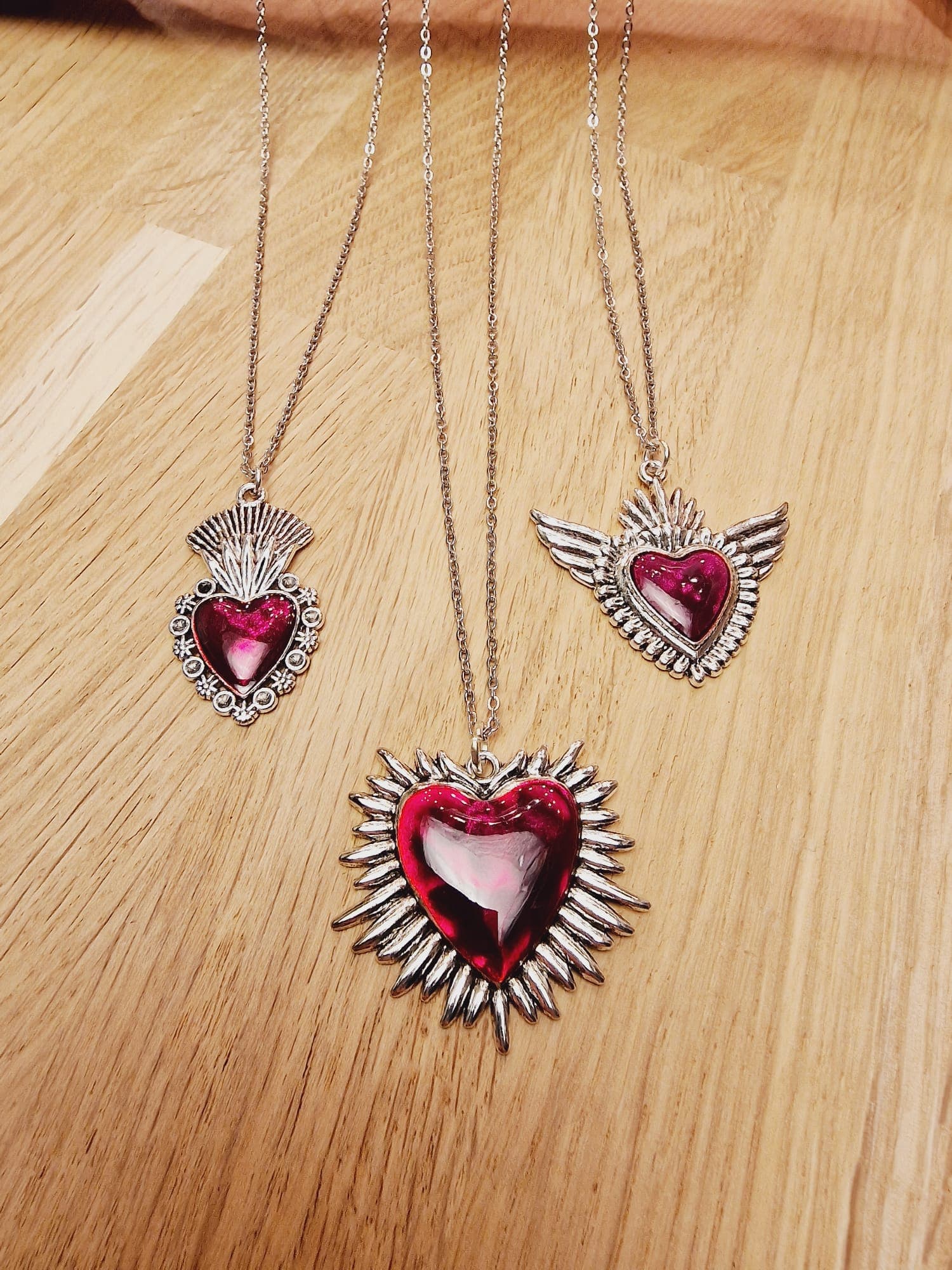 Collier fin COEUR CELESTE